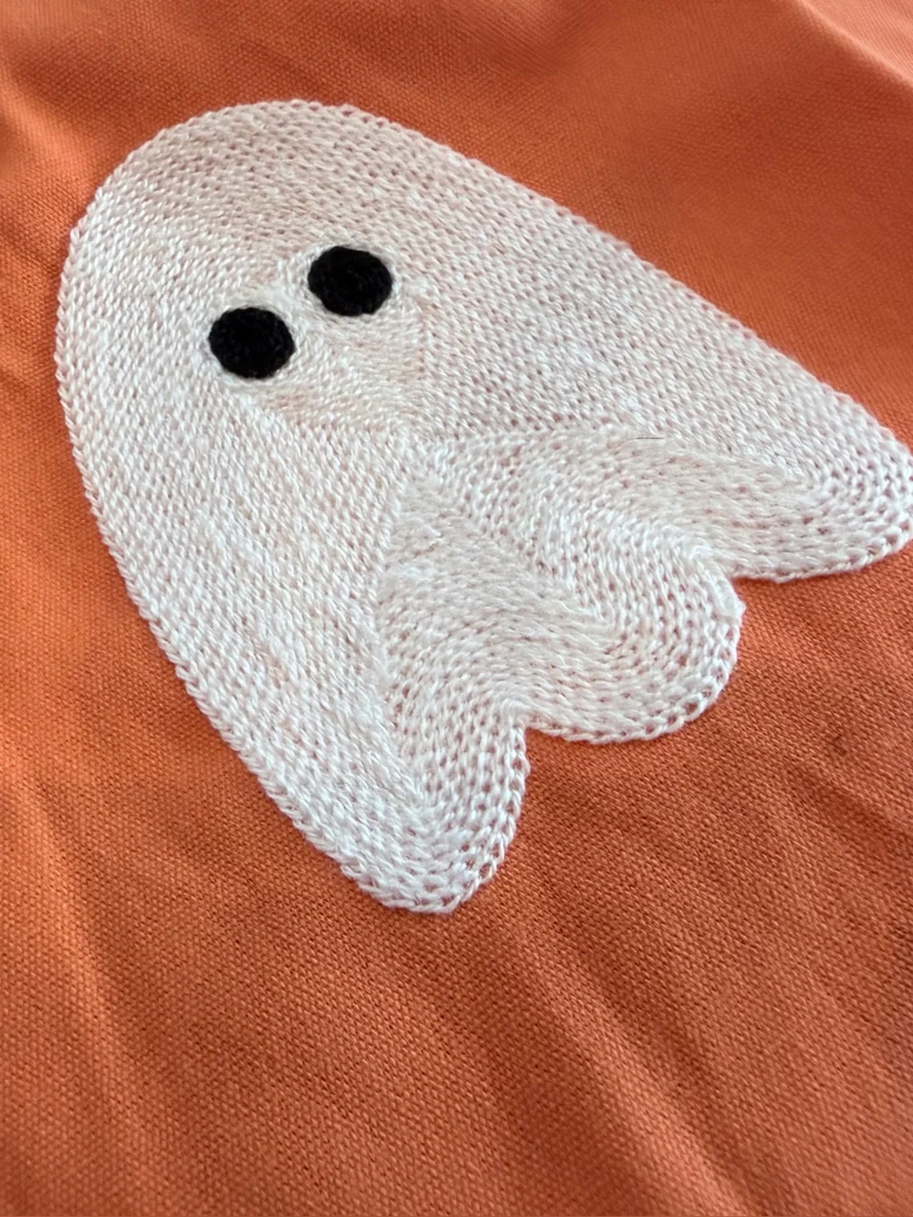 NWT Orange Halloween Ghost Pillow Covers (Set of 2) 18 x 18
